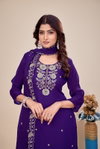 Krishna Vol 2 Designer Moss Silk Plazzo Suit Set Wholesale Collection